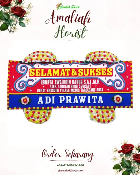 Papan Bunga Ucapan Selamat Puraseda
